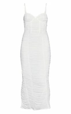 White Mesh Ruched Underwire Detail Strappy Midaxi Dress 11 White Mesh Ruched Underwire Detail Strappy Midaxi Dress -US Dresses Sales Store 4d7751ac8068a4c2e903445280e07f381709f12f cne3001 5