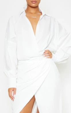 White Midi Shirt Dress -US Dresses Sales Store 4dd276e40db9acdd411658509091c06d952aee00 cmc5395 5