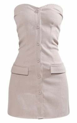 Stone Bandeau Button Pocket Detail Bodycon Dress -US Dresses Sales Store 4eafed335c77cc5611e76a58b84dbf7ac25c124d cnd8891 5