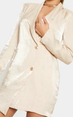 Champagne Pleated Shimmer Gold Button Blazer Dress 11 Champagne Pleated Shimmer Gold Button Blazer Dress -US Dresses Sales Store 531bf687ecb29250397950e26421a0e0c3c83bcd CMF4191 5