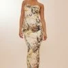 Beige Floral Print Satin Twist Cup Detail Midaxi Dress -US Dresses Sales Store 55b3fccf8cf9ed15d06d4f591fd2df1b9cf6c9b7 cnc9983 1