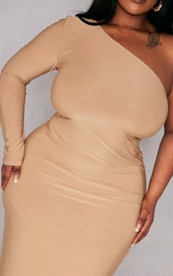Plus Stone Slinky One Shoulder Midi Dress -US Dresses Sales Store 57f0a102fc49de027aaf5da35bc7b0dd5ef9e31d cnd2775 4