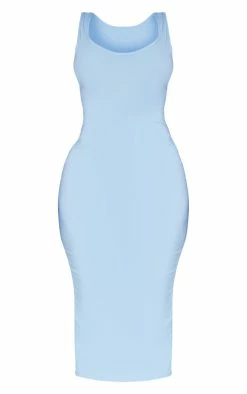 Shape Slate Blue Cup Detail Strappy Midi Dress -US Dresses Sales Store 59722b59aa9d5cf38675a9a63b7b354b60bc96d7 cnd5233 5
