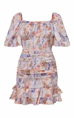 Pink Tie Dye Print Satin Ruched Side Frill Hem Bodycon Dress 11 Pink Tie Dye Print Satin Ruched Side Frill Hem Bodycon Dress -US Dresses Sales Store 5b3e76de95ac121403a752eb592e990fbb61c315 cnd2026 5