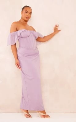 Plus Lilac Drape Sleeve Corset Midaxi Dress -US Dresses Sales Store 5b508af3126e7d892826bfc1ee2d2fffd8494f39 cnd4859 3