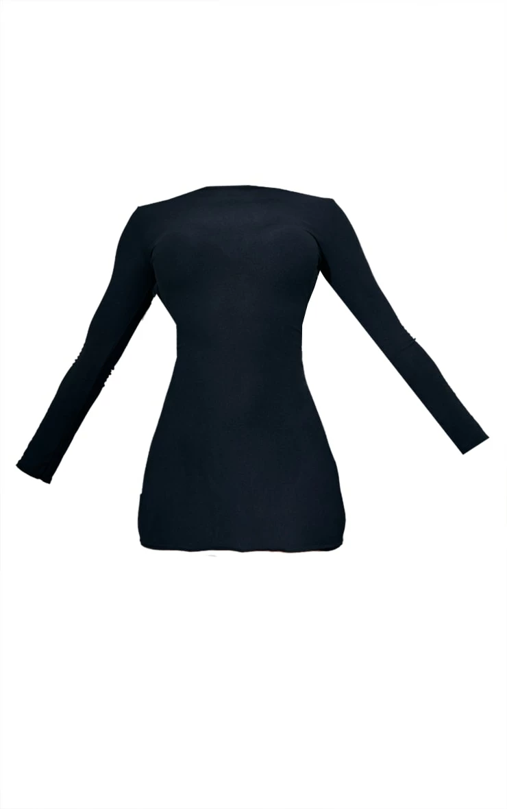 Black Soft Touch Cut Out Back Bodycon Dress 7 Black Soft Touch Cut Out Back Bodycon Dress - Image 5