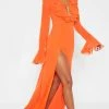 Bright Orange Plunge Frill Maxi Dress -US Dresses Sales Store 61a0333c8766d96e3ca4d89eaf8c55dcbddd8303 cmd6710 1