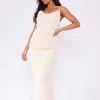 Cream Chiffon Ruffle Cowl Strappy Maxi Dress -US Dresses Sales Store 672d02509096e8b2318c28966c73ab006923b040 cne2928 1