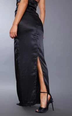 Black Satin Cut Out Bandeau Maxi Dress -US Dresses Sales Store 67771ce93bc5150580d2d73fd0021db942faf9b0 cnc3549 4