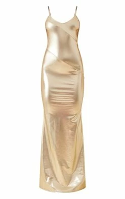 Gold Foil Binding Detail Strappy Maxi Dress -US Dresses Sales Store 6a430ff3574f0fd162c76c07b4a718ed8f79b02b cnd9361 5