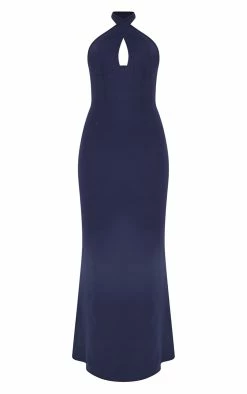 Navy Bridesmaid Corset Detail Cross Front Maxi Dress -US Dresses Sales Store 6b1204c47dcf1e75efd266c7278a2a216ea193e3 cmu3007 6