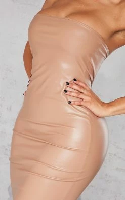 Shape Camel Pu Bandeau Midi Dress -US Dresses Sales Store 6b1e9e1f2fcef64e0ce3d23eb068ca9c2fed29d7 cnb7629 4