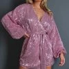 Pink Sequin Wrap Balloon Sleeve Shift Dress -US Dresses Sales Store 6b24015a2c91d1e1960860bde5a73a7723e77397 cnb8719 1