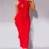 Shape Red Mesh Wrap Neck Tie Detail Midaxi Dress -US Dresses Sales Store 6b37f0677453a016357d6cdc2b146358c0d3d99e cmv1610 1