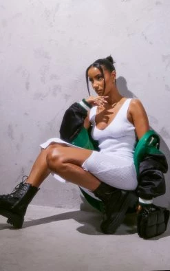 White V Neck Side Split Knit Midi Dress -US Dresses Sales Store 6c18d581fc99fe8a2dc61443e52407fce08e92b4 cmu0223 4