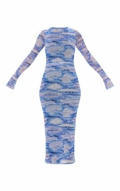 Tall Denim Print Ruched Midaxi Dress -US Dresses Sales Store 7368180f97814f6de8576553f373164f04fc3575 cnd3439 5
