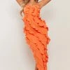 Orange Bandeau Asymmetric Frill Detail Maxi Dress 2 Orange Bandeau Asymmetric Frill Detail Maxi Dress -US Dresses Sales Store 739bc97f54df87691d400abf3ef33666785ad200 cne2939 1