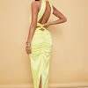 Tall Yellow Satin Plunge Ruched Maxi Dress -US Dresses Sales Store 74d5bbfff8c124b1bc7e008c0f3d82ccfd55b34f cne2105 1