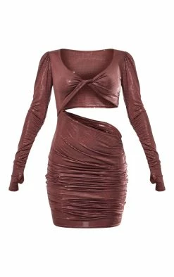 Chocolate Sparkle Ruched Cut Out Mini Dress 11 Chocolate Sparkle Ruched Cut Out Mini Dress -US Dresses Sales Store 74ead054e3e15c283c3e2b9dc01ee42c1daaa7dd cnb1159 5
