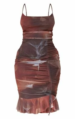 Shape Brown Floral Print Shape Mesh Cowl Ruched Midi Dres 11 Shape Brown Floral Print Shape Mesh Cowl Ruched Midi Dres -US Dresses Sales Store 750dc9595fef9120d9baa7373da6ff30f19f07fc cnb2713 5