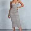 Gold Glitter Plisse V Bar Bandeau Midi Dress -US Dresses Sales Store 7791112693f3da8851b5d583a111a509e07c61a1 cnb3635 1