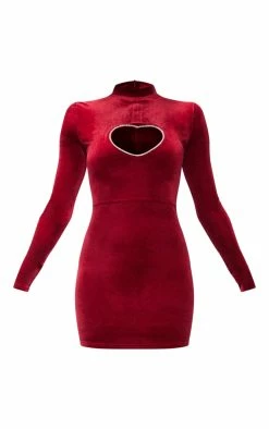 Red Velvet Diamante Heart Detail Bodycon Dress 11 Red Velvet Diamante Heart Detail Bodycon Dress -US Dresses Sales Store 7b27a1673ab31e745113657dd3cd1dfe66c07290 cnb2497 5
