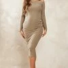 Maternity Taupe Off The Shoulder Soft Touch Midi Dress 1 Maternity Taupe Off The Shoulder Soft Touch Midi Dress -US Dresses Sales Store 7d08f80f008079513fe30cbd00cee0bc7de03080 cnd7228 1