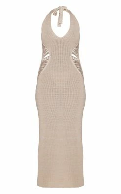 Stone Knitted Distressed Ladder Cut Out Maxi Dress -US Dresses Sales Store 7edff7e2a37e3e4690350c0f61732ef2f09b76ca CMW9006 5