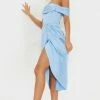 Blue Satin Draped Bardot Midi Dress -US Dresses Sales Store 7f0e39c67813a08361a01810a41d6d14bc39278c cms1856 1