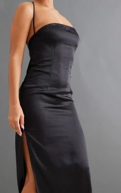 Black Satin Halterneck Split Side Midaxi Dress 10 Black Satin Halterneck Split Side Midaxi Dress -US Dresses Sales Store 7fd803f65bece0015121aaabdb292eb8e8fffb10 cnc8360 4