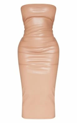 Shape Camel Pu Bandeau Midi Dress -US Dresses Sales Store 8006a926c0f72ffa8814f05d727d3899897a7904 cnb7629 5