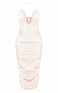 New Nude Satin Plunge Ruched Midaxi Dress -US Dresses Sales Store 802562a9ba386d56e5fc68b7b341521121e80bf1 cnd7589 5