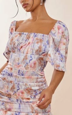 Pink Tie Dye Print Satin Ruched Side Frill Hem Bodycon Dress 10 Pink Tie Dye Print Satin Ruched Side Frill Hem Bodycon Dress -US Dresses Sales Store 80a8d9e405998facbfc0391e9479d8968e485115 cnd2026 4