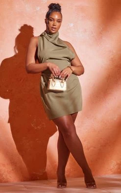 Plus Khaki High Neck Cowl Backless Bodycon Dress -US Dresses Sales Store 80ec23cccb7fc5014d2aaea632a9b9330130c440 cne1024 3