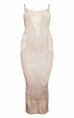 Gold Sheer Glitter Knit Midi Beach Dress -US Dresses Sales Store 8225552f7fc9a4ca9d116569485b817290b9a0a5 cmw2180 6