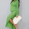 Maternity Green Plisse Button Thru Midi Dress -US Dresses Sales Store 84242c32174595fcedf3ce370999c9b5a48bd68b cmw5737 1