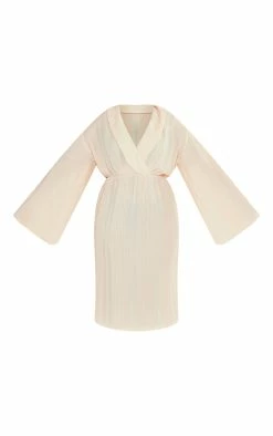 Plus Cream Plisse Wrap Front Midi Dress 11 Plus Cream Plisse Wrap Front Midi Dress -US Dresses Sales Store 84cf7f616a6264ad7ab178338c73d4b248b279a6 cnc9694 5