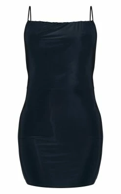 Black Slinky Ruched Strap Detail Bodycon Dress -US Dresses Sales Store 85e79afa050013eb25b96b3c8d281bcff6186bfe cnd2268 5