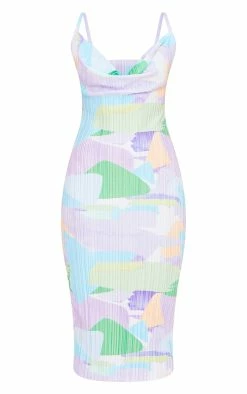 Multi Abstract Print Plisse Strappy Midi Dress -US Dresses Sales Store 86b4c7f8c8fdd8da982451fb8d107e09b265c297 cmz2309 6