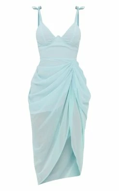 Light Blue Underwire Detail Draped Midi Dress -US Dresses Sales Store 86f8824b0f52b035b52dbeff503afe99d6a76b97 cnd7568 5