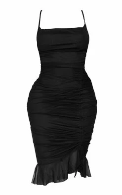Shape Black Mesh Cowl Ruched Midi Dress -US Dresses Sales Store 8a8a4b6366f86f3d0c5c789feea0c4a336edf3ed cmz6196 6
