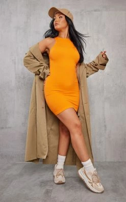 Orange Snatched Rib Racer Neck Bodycon Dress 9 Orange Snatched Rib Racer Neck Bodycon Dress -US Dresses Sales Store 8af037ab8d555b6312c9cd35679ab961b2b1a8fd cnd4015 3