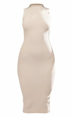 Oatmeal Knitted Spaced Rib Midaxi Dress -US Dresses Sales Store 8b81a999dfaf9ba2b0f82cb89646ca9f514c24eb cnb6384 5