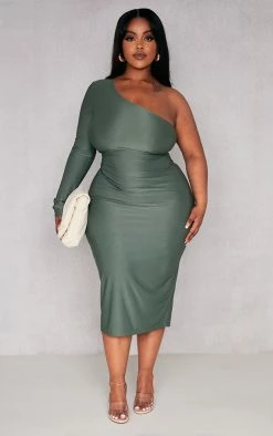 Plus Sea Green Slinky One Shoulder Midi Dress -US Dresses Sales Store 8c219ed506642f77e9572834ed3dd6cd2294d446 cnd2776 3