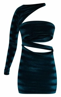 Emerald Green Textured Velvet Cut Out Detail Bodycon Dress -US Dresses Sales Store 8eb74c95b3216ecb72cd4a87d4fa76b903d47e05 cnb0772 5