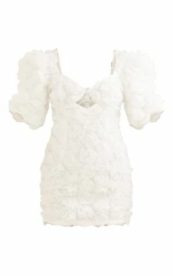 White Rose Applique Puff Sleeve Cup Detail Bodycon Dress 11 White Rose Applique Puff Sleeve Cup Detail Bodycon Dress -US Dresses Sales Store 8f4eb3d26f971fe9c9fa994a2ccf3e5d4fba9da3 cnd2175 5
