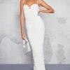 White Mesh Ruched Underwire Detail Strappy Midaxi Dress -US Dresses Sales Store 912630b77020a68ffa5dc899012031fc90660422 cne3001 1