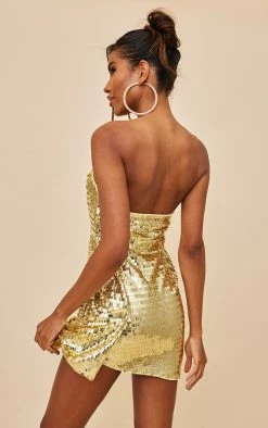 Gold Sequin Corset Bandeau Bow Detail Bodycon Dress -US Dresses Sales Store 915a6f067cea4f0cf0c1313b12c7444bba9c45ea cnb3687 2