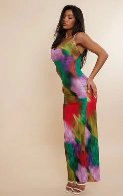 Multi Printed Plisse Strappy Maxi Dress -US Dresses Sales Store 9242f1a20f08c28866238840abcf378c49d35537 cnd7606 3