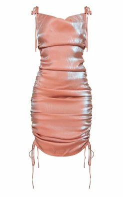 Pink Metallic Shimmer Cowl Neck Tie Strap Midi Dress -US Dresses Sales Store 9347918d589159d7fe0ef02ef4bb56a3cf9bfc16 cmf6780 5